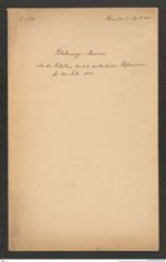 k.k. naturhistorisches Hofmuseum, Intendanzakten 1885-1896 (Hauer), Aktenzahl Z.250.A/1889, Seite 1